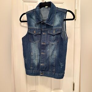Sleeveless Denim VestNWOT